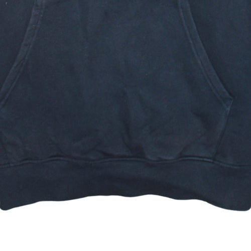 The North Face Men's Blue Pullover Hoodie Size L Embroidered Logo