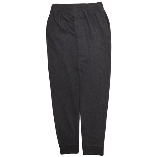Champion Men's Black Logo Sweatpants Medium Regular Fit