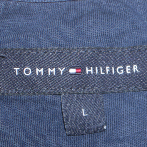 Tommy Hilfiger Men's Blue Crew Neck Cotton T-Shirt Size L