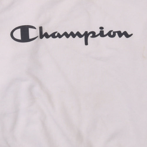Champion Womens White XS Crew Neck Pullover Sweatshirt