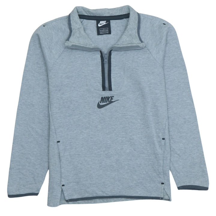 Nike Boys Grey 12-13 Years 1/2 Zip Fleece Sweatshirt