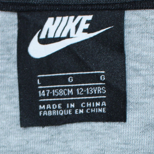 Nike Boys Grey 12-13 Years 1/2 Zip Fleece Sweatshirt