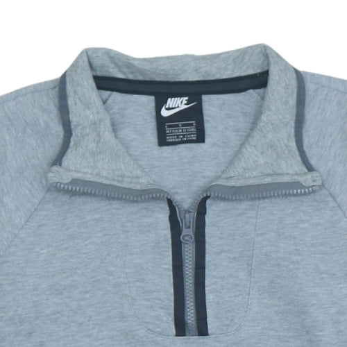 Nike Boys Grey 12-13 Years 1/2 Zip Fleece Sweatshirt