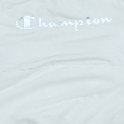 Champion Womens Ivory XS Pullover Sweatshirt with Logo Embroidery