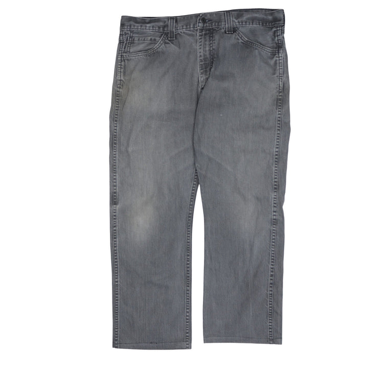 Levi's Men's Grey Straight Leg Denim Jeans Size 36x32 Regular Fit