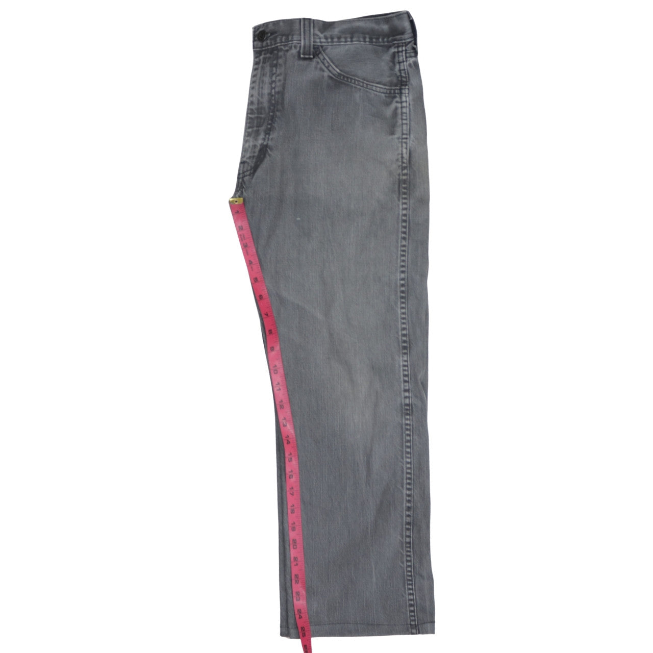 Levi's Men's Grey Straight Leg Denim Jeans Size 36x32 Regular Fit