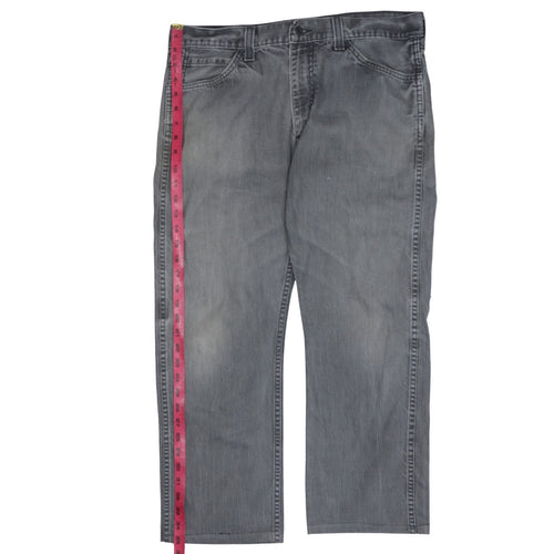 Levi's Men's Grey Straight Leg Denim Jeans Size 36x32 Regular Fit