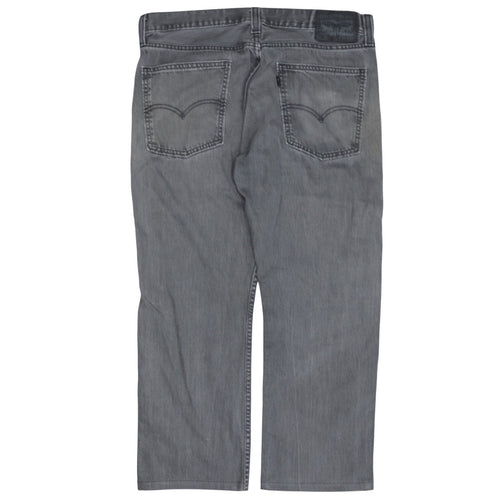 Levi's Men's Grey Straight Leg Denim Jeans Size 36x32 Regular Fit