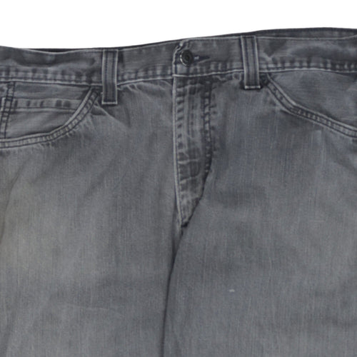 Levi's Men's Grey Straight Leg Denim Jeans Size 36x32 Regular Fit