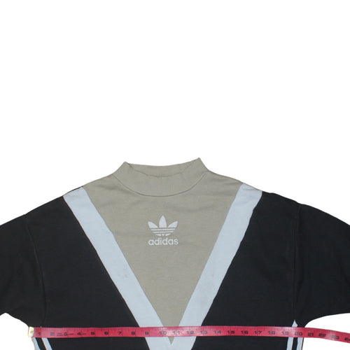 Adidas Women’s Black & Beige Crew Neck Pullover Sweatshirt XS