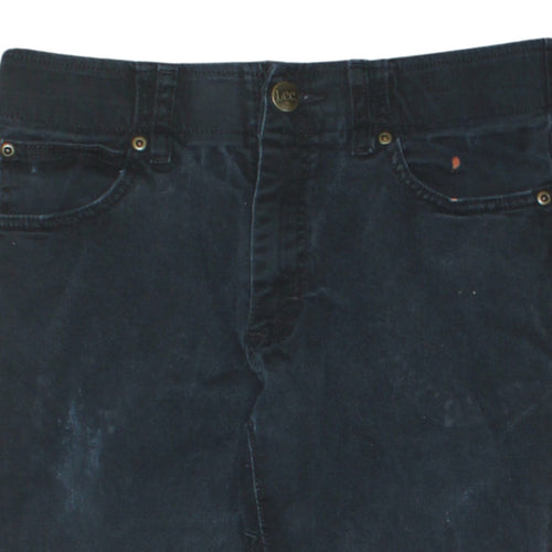 Lee Men's Black Slim Straight Jeans 29W x 30L Stretch Denim