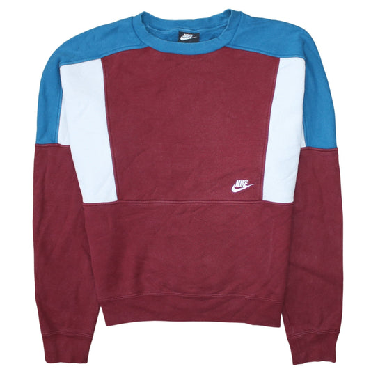 Nike Men's Multicoloured Crew Neck Pullover Sweatshirt Size M