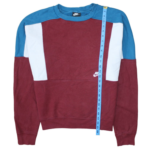 Nike Men's Multicoloured Crew Neck Pullover Sweatshirt Size M