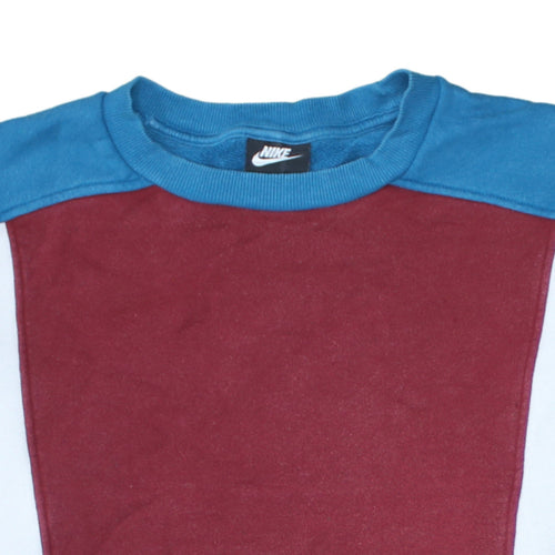 Nike Men's Multicoloured Crew Neck Pullover Sweatshirt Size M