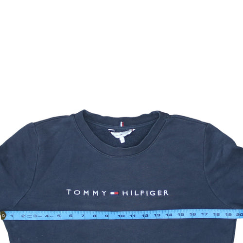 Tommy Hilfiger Womens Navy Blue XS Pullover Sweatshirt