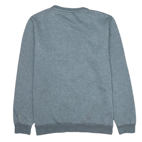 Puma Men's Grey Crew Neck Logo Pullover Sweatshirt Size M
