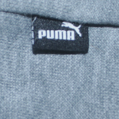 Puma Men's Grey Crew Neck Logo Pullover Sweatshirt Size M