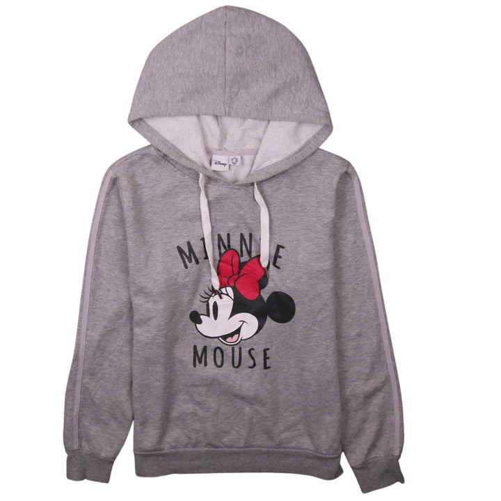 Disney Women’s Grey Minnie Mouse Pullover Hoodie Size M 12/14