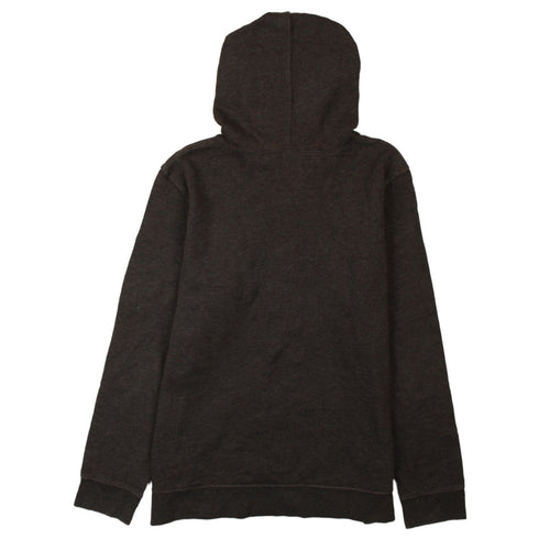 GAP Womens Brown Pullover Hoodie L Logo Cotton Blend Casual