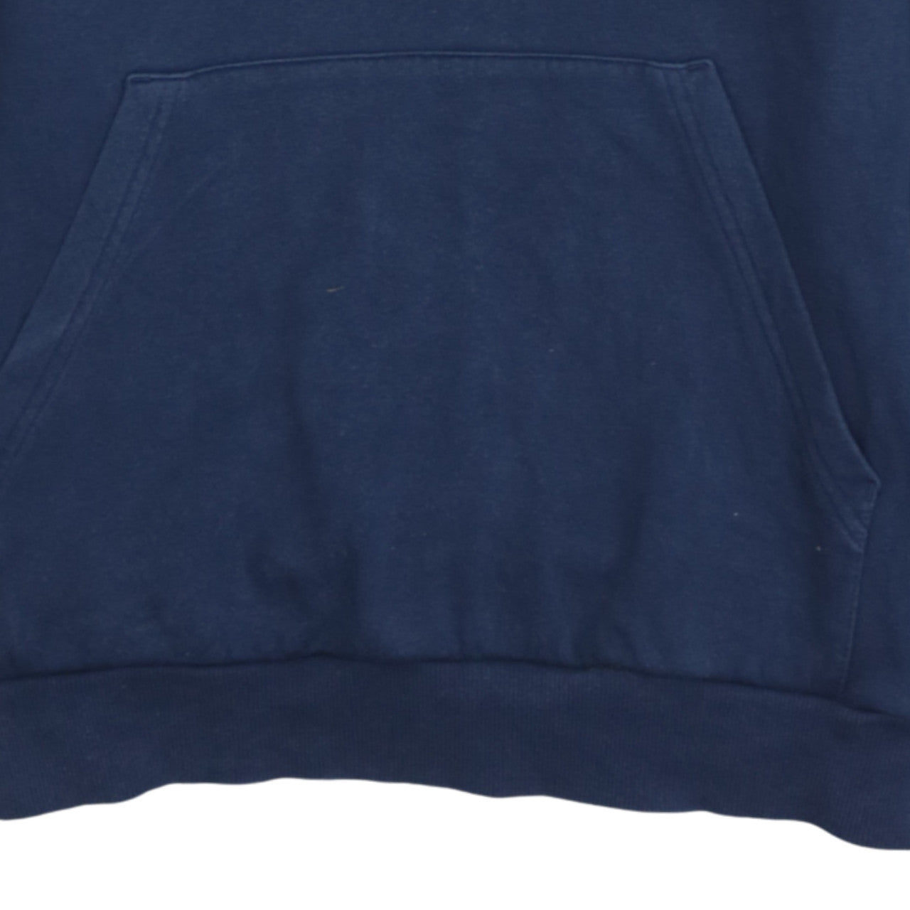 Adidas Boys Blue Pullover Hoodie with Logo and Striped Sleeves - Size 12-13 Years