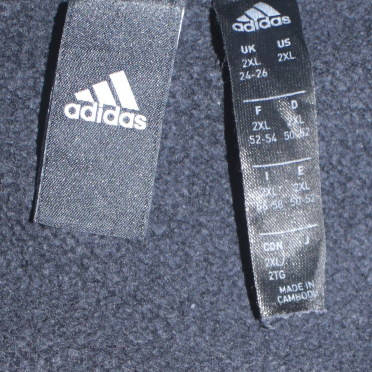 Adidas Womens Black 2XL Pullover Hoodie with Logo Print