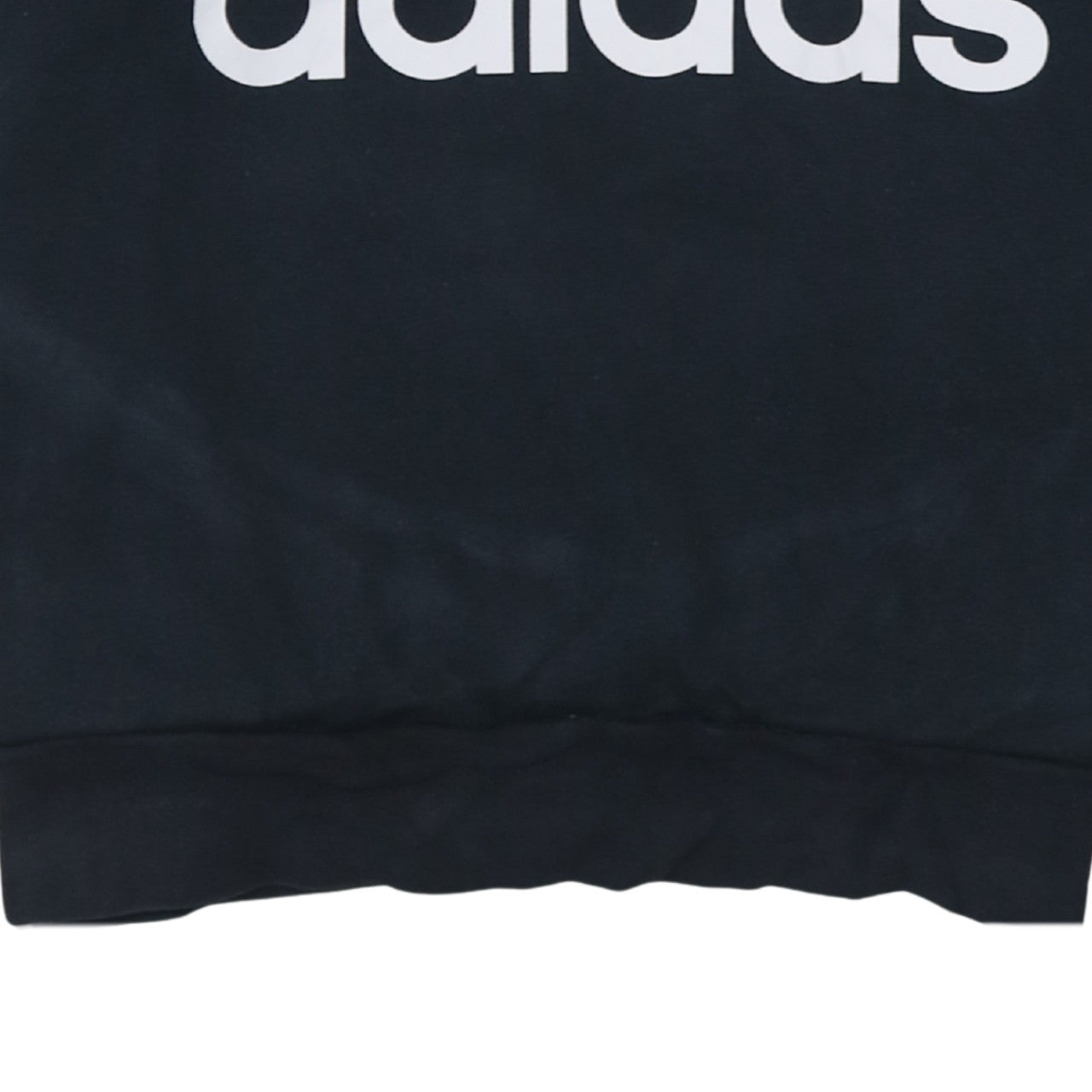Adidas Womens Black 2XL Pullover Hoodie with Logo Print