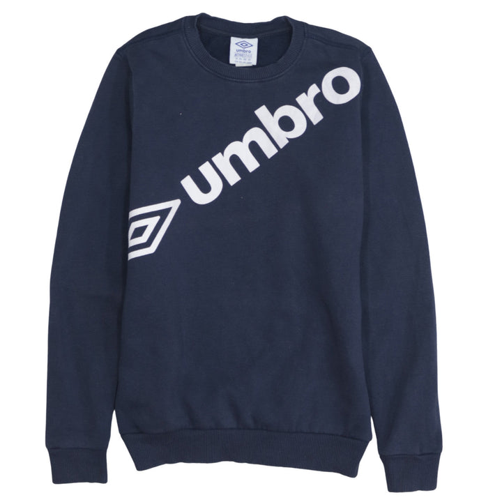 Umbro Boys Navy Blue Crew Neck Sweatshirt Size 158cm Cotton Blend
