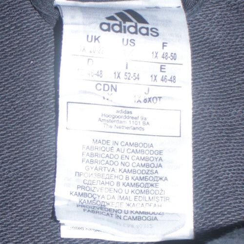 Adidas Women Black Full Zip Hoodie 1X 20-22 Logo Sportswear