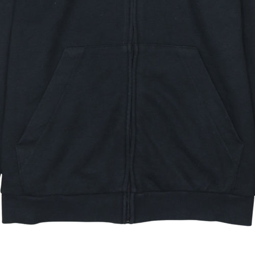 Adidas Women Black Full Zip Hoodie 1X 20-22 Logo Sportswear