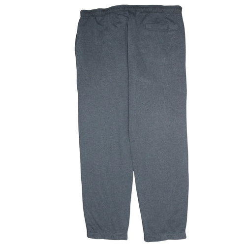 Nike Mens Grey Fleece Sweatpants L 34 Regular Fit Casual Trousers