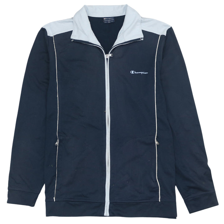 Champion Men's Blue Full Zip Sweatshirt L Lightweight Athletic