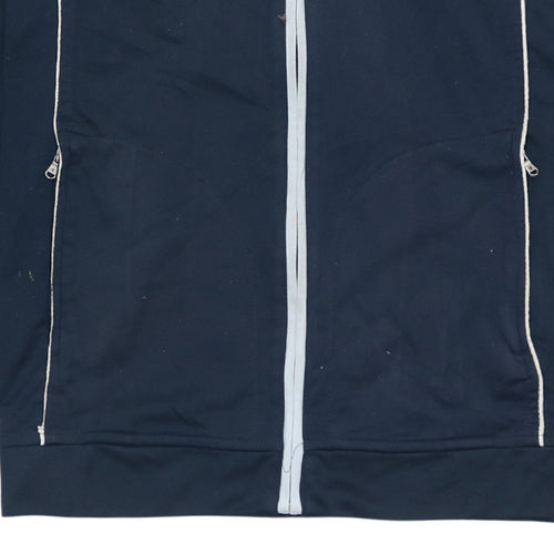Champion Men's Blue Full Zip Sweatshirt L Lightweight Athletic