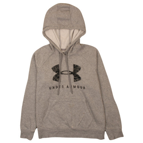 Under Armour Men's Grey Pullover Hoodie Small Relaxed Fit Sportswear