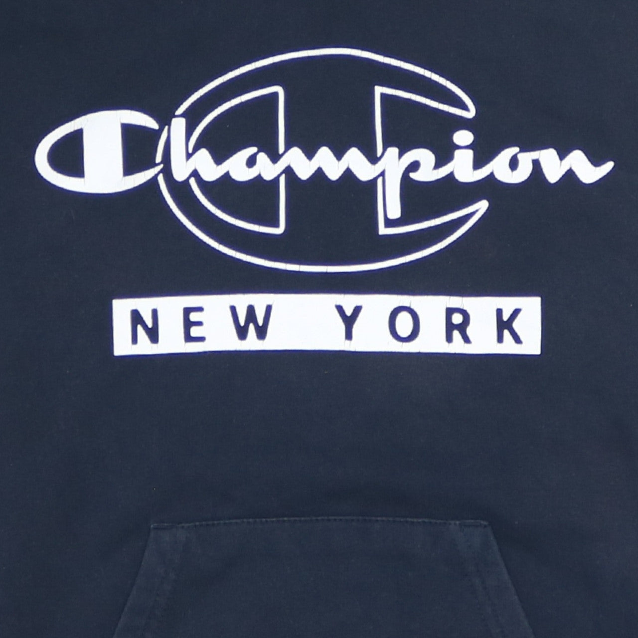 Champion Boys Black Small Pullover Hoodie New York Logo Graphic Print