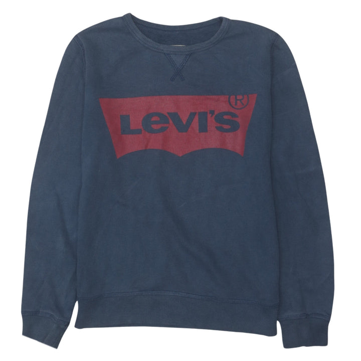 Levi's Boys Blue Logo Pullover Sweatshirt Size 14 Years