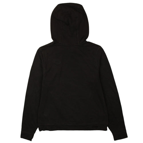 Nike Boys Black Pullover Hoodie L Logo Print Cotton Blend Sweatshirt