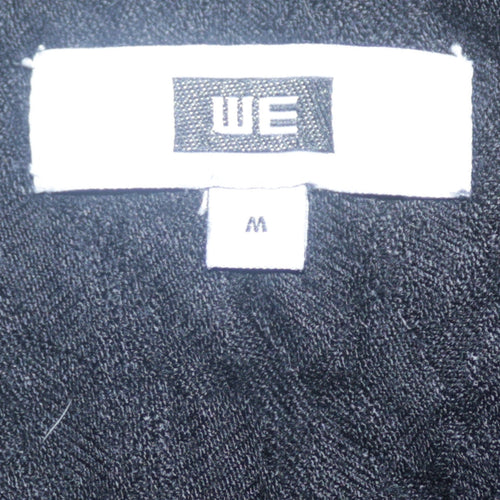 WE Women Black Cotton Button-Up Long Sleeve Shirt M