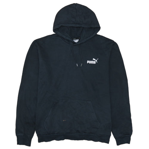 Puma Men's Black XL Pullover Hoodie Logo Sportswear