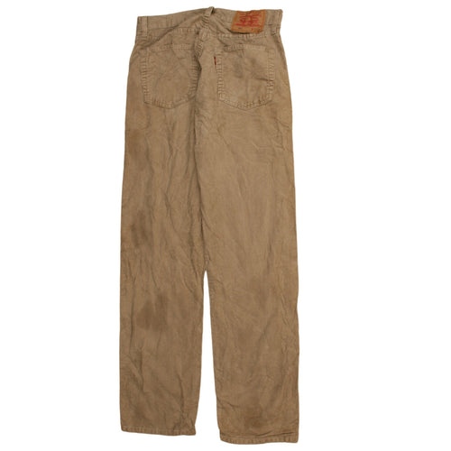 Levi's 521 Men's Beige Corduroy Chino Trousers W31 L32
