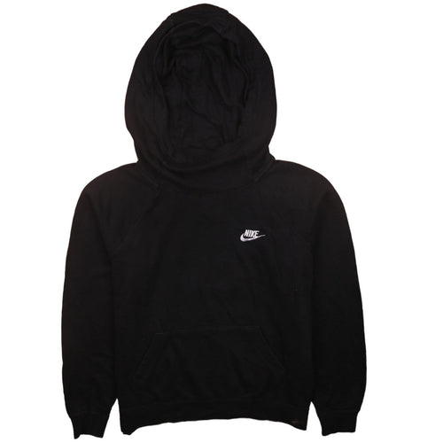 Nike Men's Black Pullover Hoodie M Fleece Logo Sweatshirt