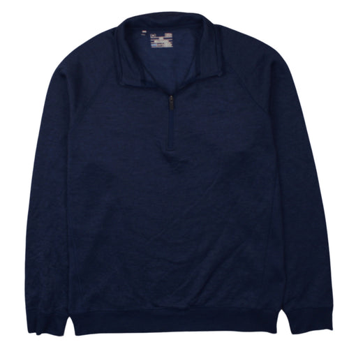 Under Armour Men’s Blue ColdGear 1/4 Zip Fleece Sweatshirt Size L