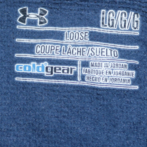 Under Armour Men’s Blue ColdGear 1/4 Zip Fleece Sweatshirt Size L