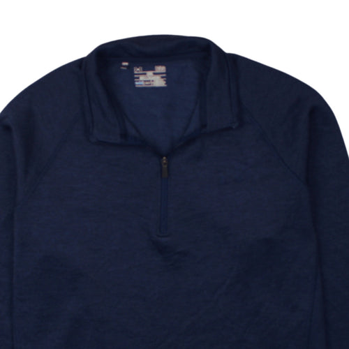 Under Armour Men’s Blue ColdGear 1/4 Zip Fleece Sweatshirt Size L