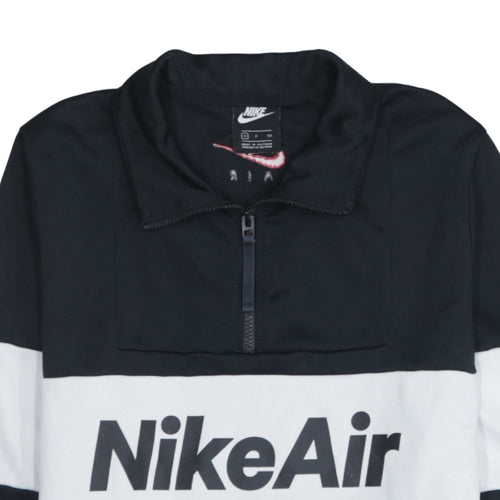Nike Air Men's Black Small 1/2 Zip Sweatshirt Sports Top