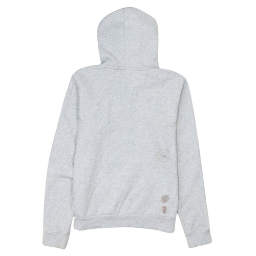 Puma Womens Grey Hoodie L Pullover Logo Hooded Sweatshirt