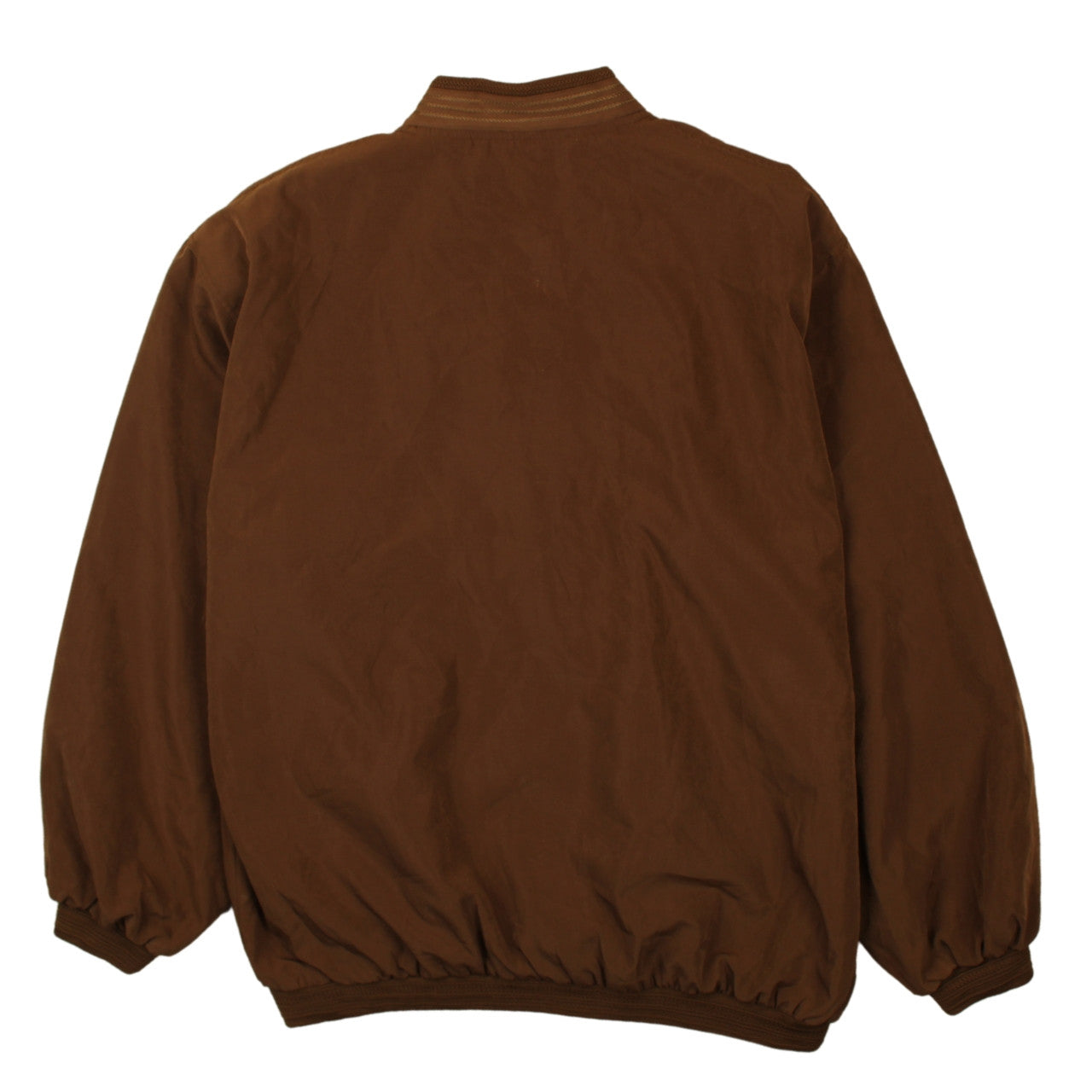 Wudipos Men's Brown XL Bomber Jacket Cotton Twill Zip Casual