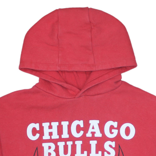 Primark NBA Chicago Bulls Boys Red Pullover Hoodie 9-10 Years