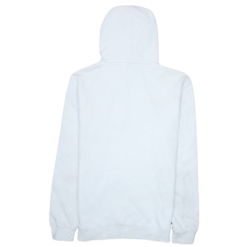 Champion White Small Womens Hoodie Pullover Cotton Blend Logo Print