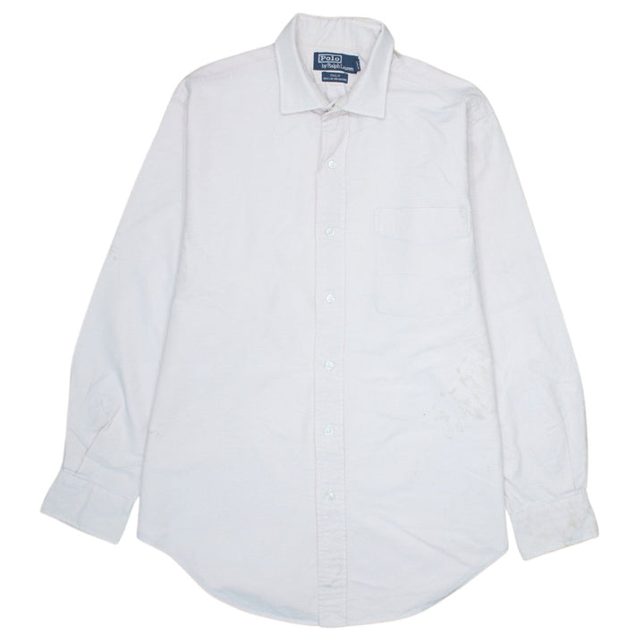 Ralph Lauren Men's White Oxford Button-Down Shirt Size 15 Classic Fit