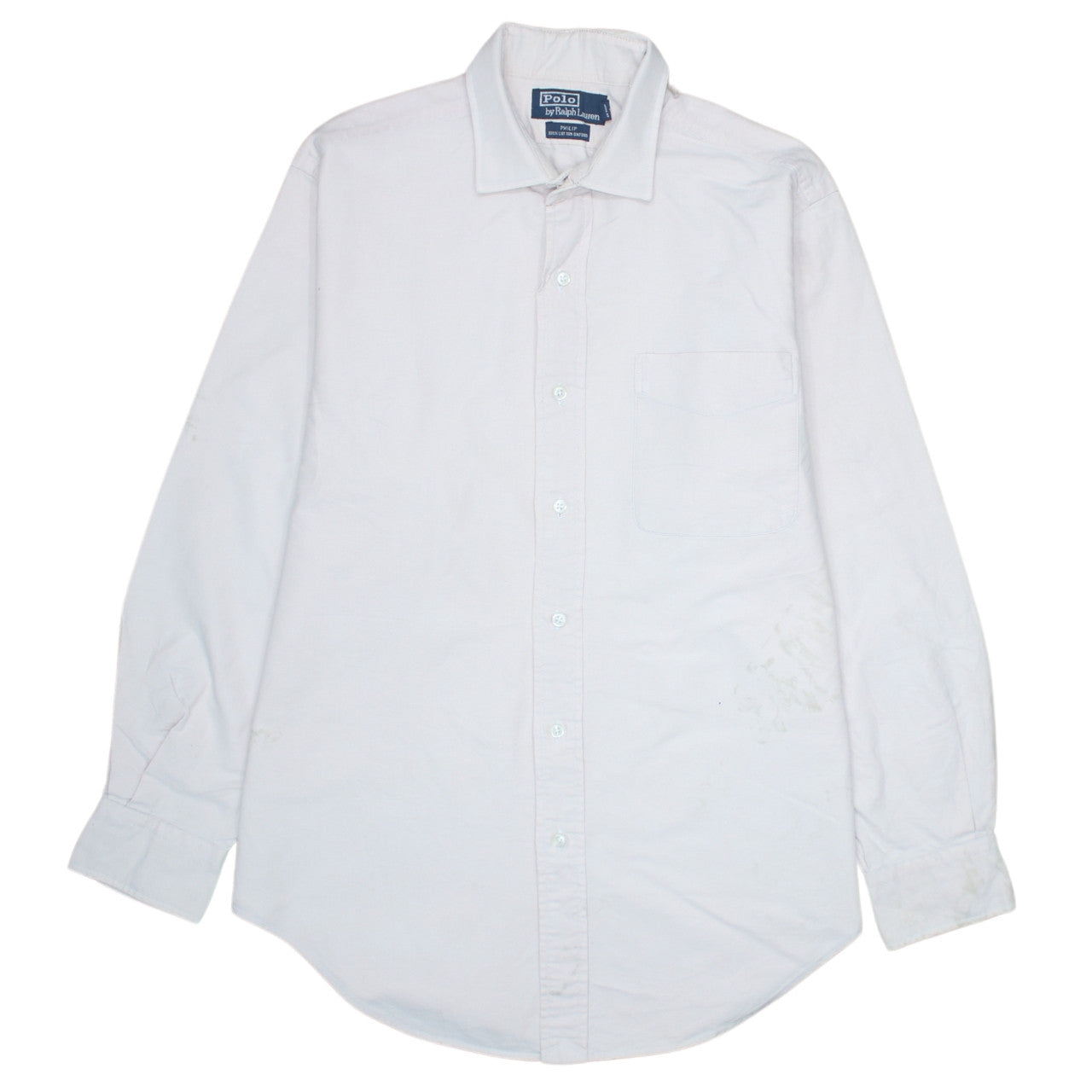 Ralph Lauren Men's White Oxford Button-Down Shirt Size 15 Classic Fit